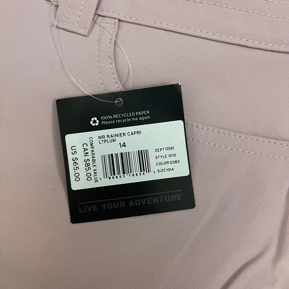 Eddie Bauer Women's Light Plum Women’s 14 Capri Pants - Picture 9 of 14